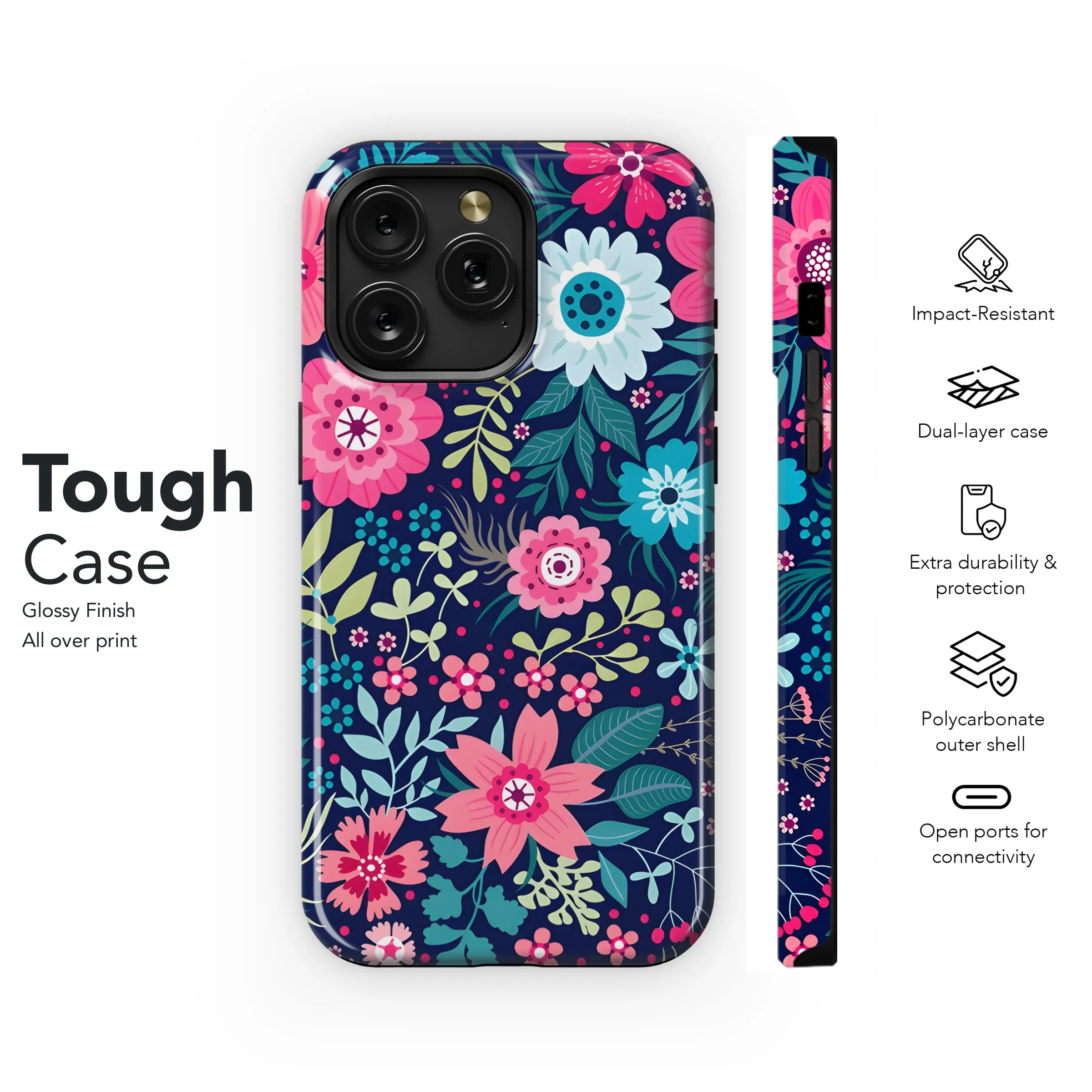 Flower Phone Case iPhone Samsung Cover Pixel 3171