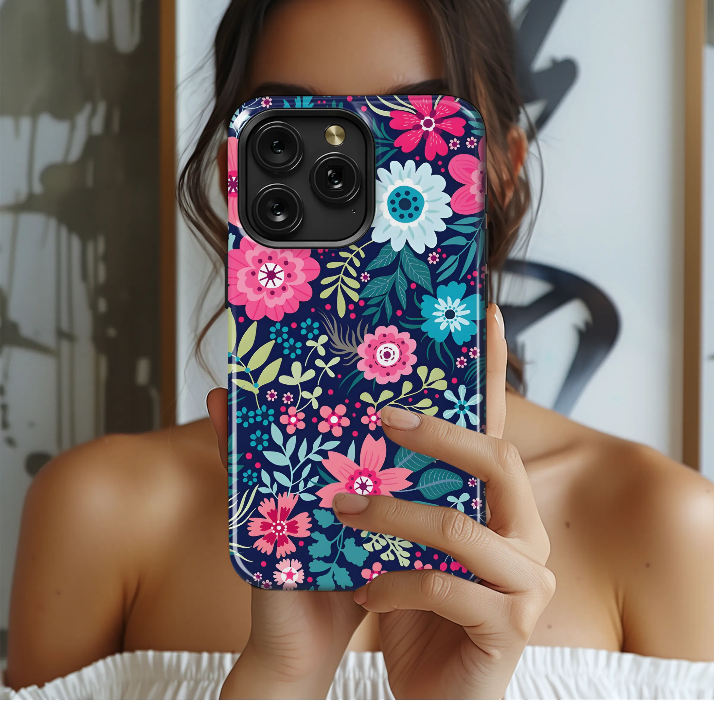 Flower Phone Case iPhone Samsung Cover Pixel 3171
