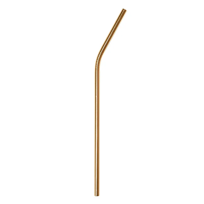 Gold Drinking Straws - Set of 3