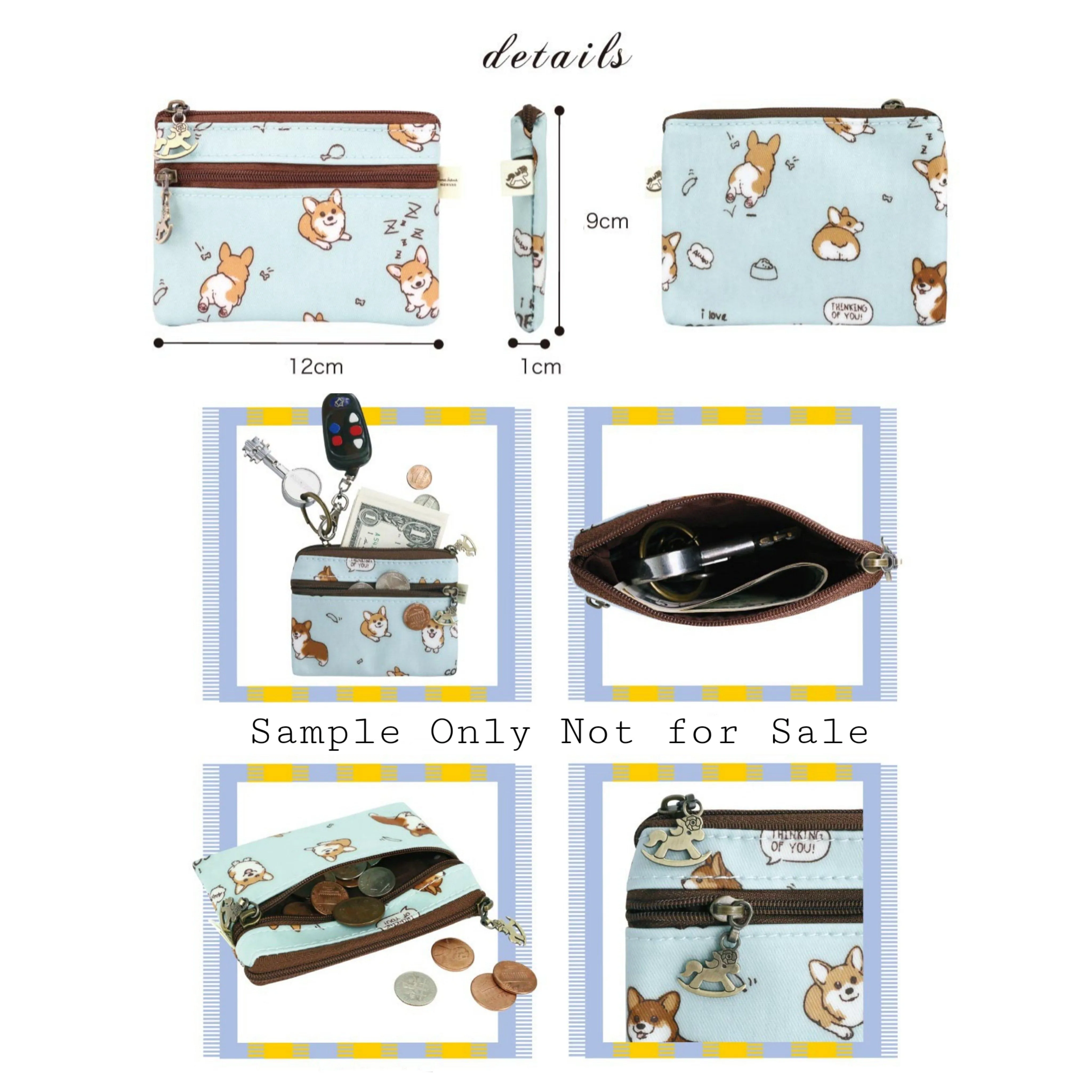 Gray Alpaca Keychain Coin Purse