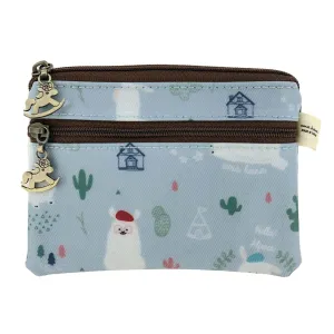 Gray Alpaca Keychain Coin Purse
