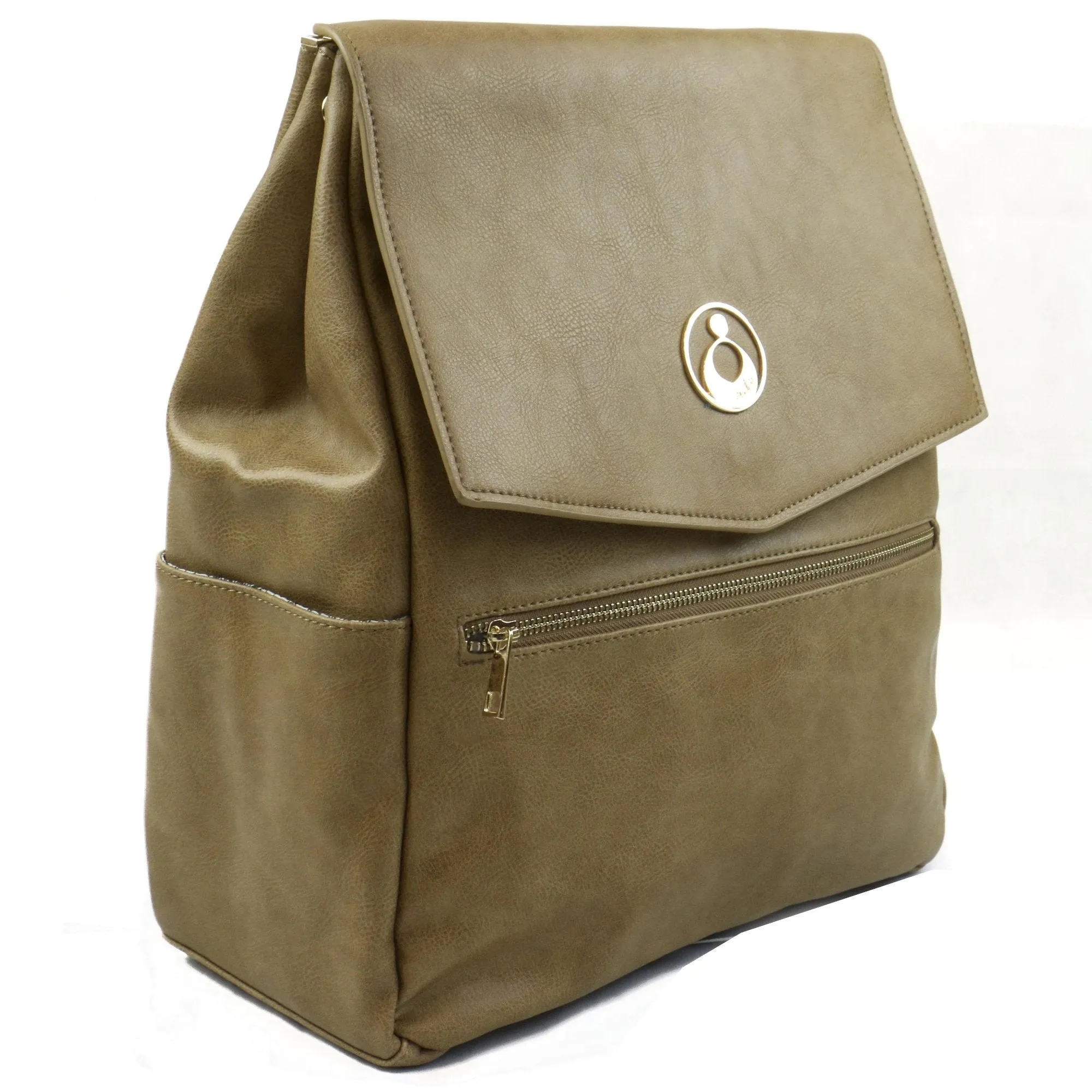 Hartley Backpack Nappy Bag - Latte