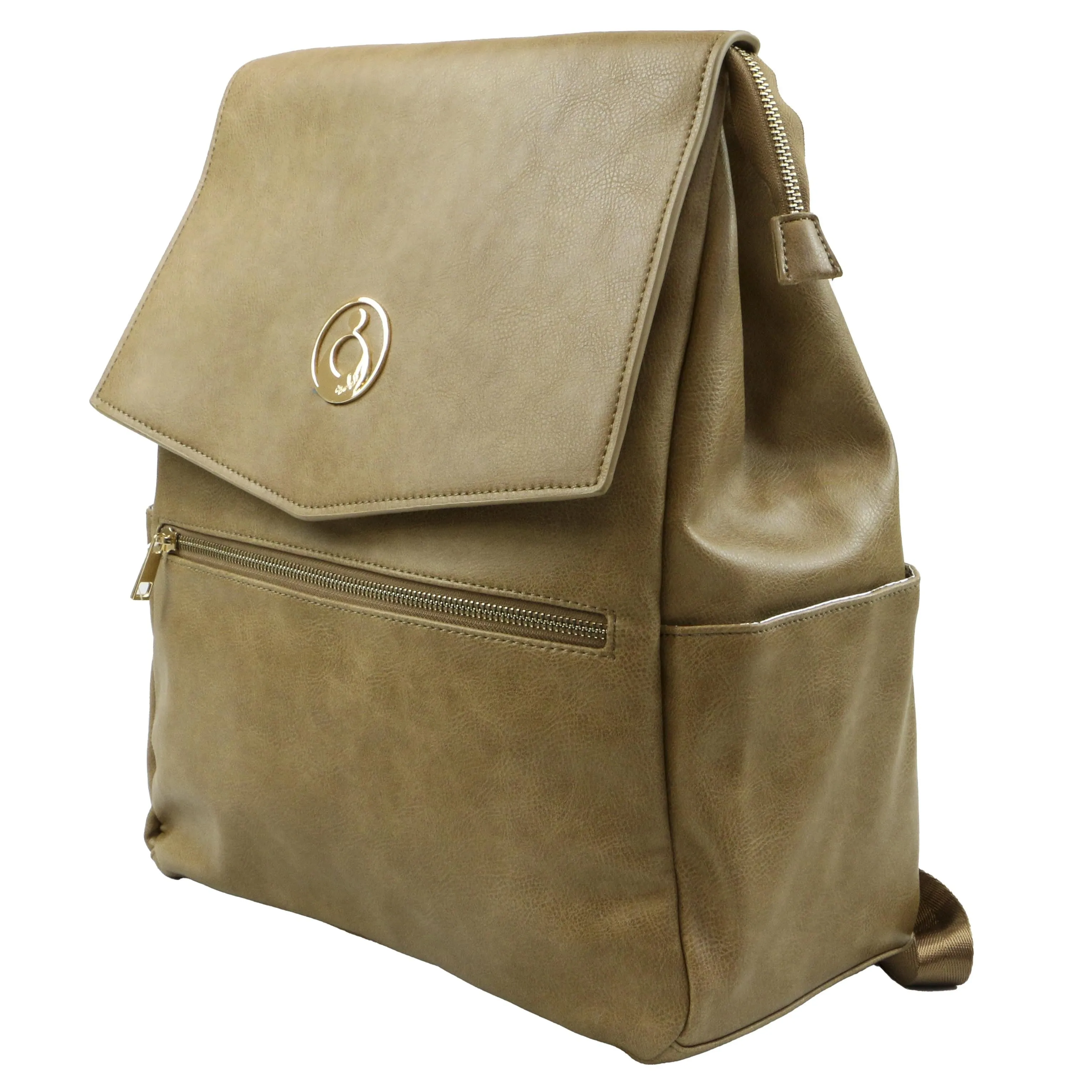 Hartley Backpack Nappy Bag - Latte