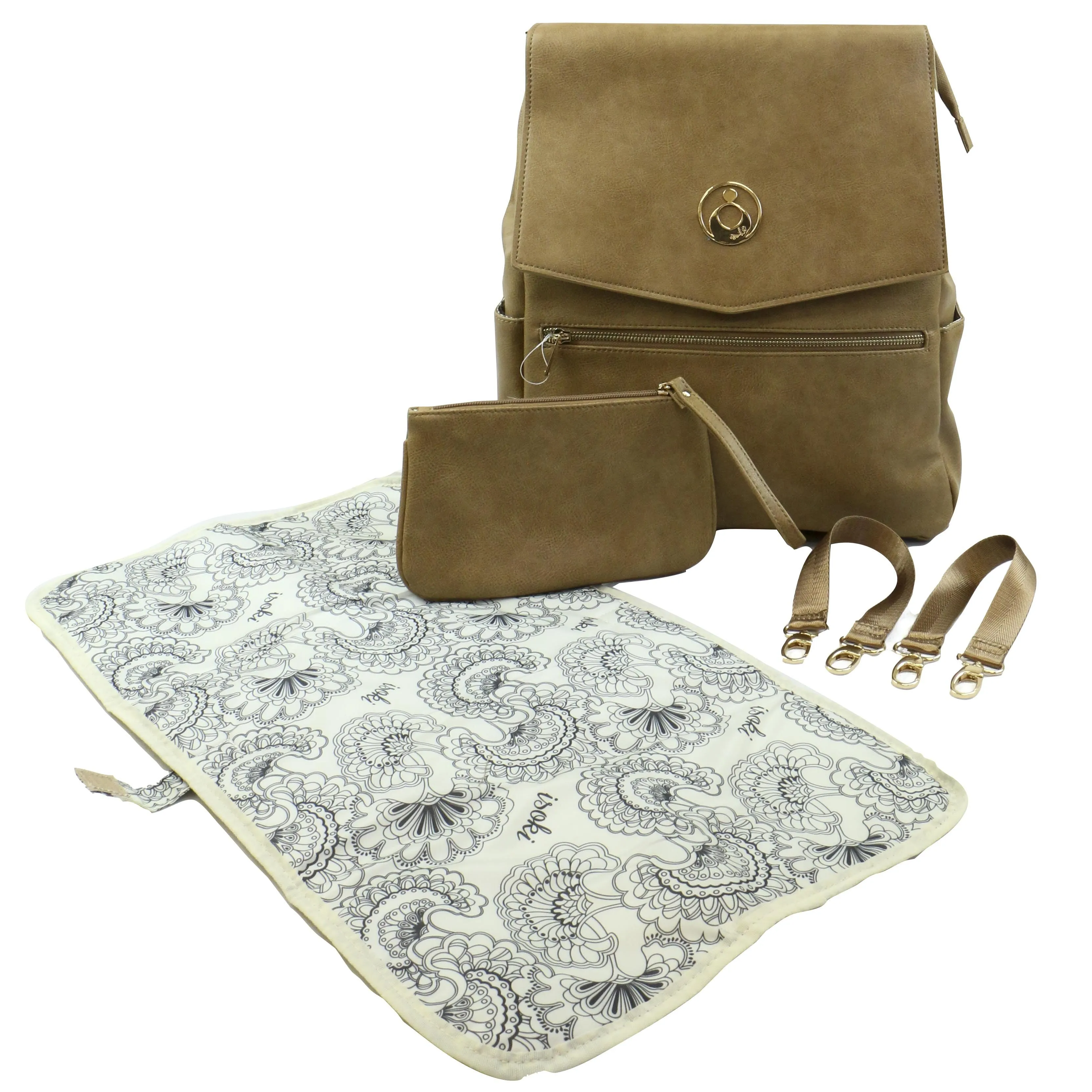Hartley Backpack Nappy Bag - Latte