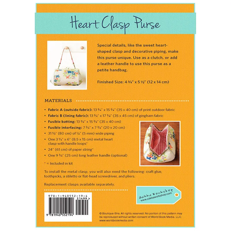 Heart Clasp Purse Kit