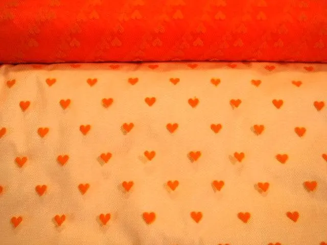 Hearts - Flock Glitter Tulle
