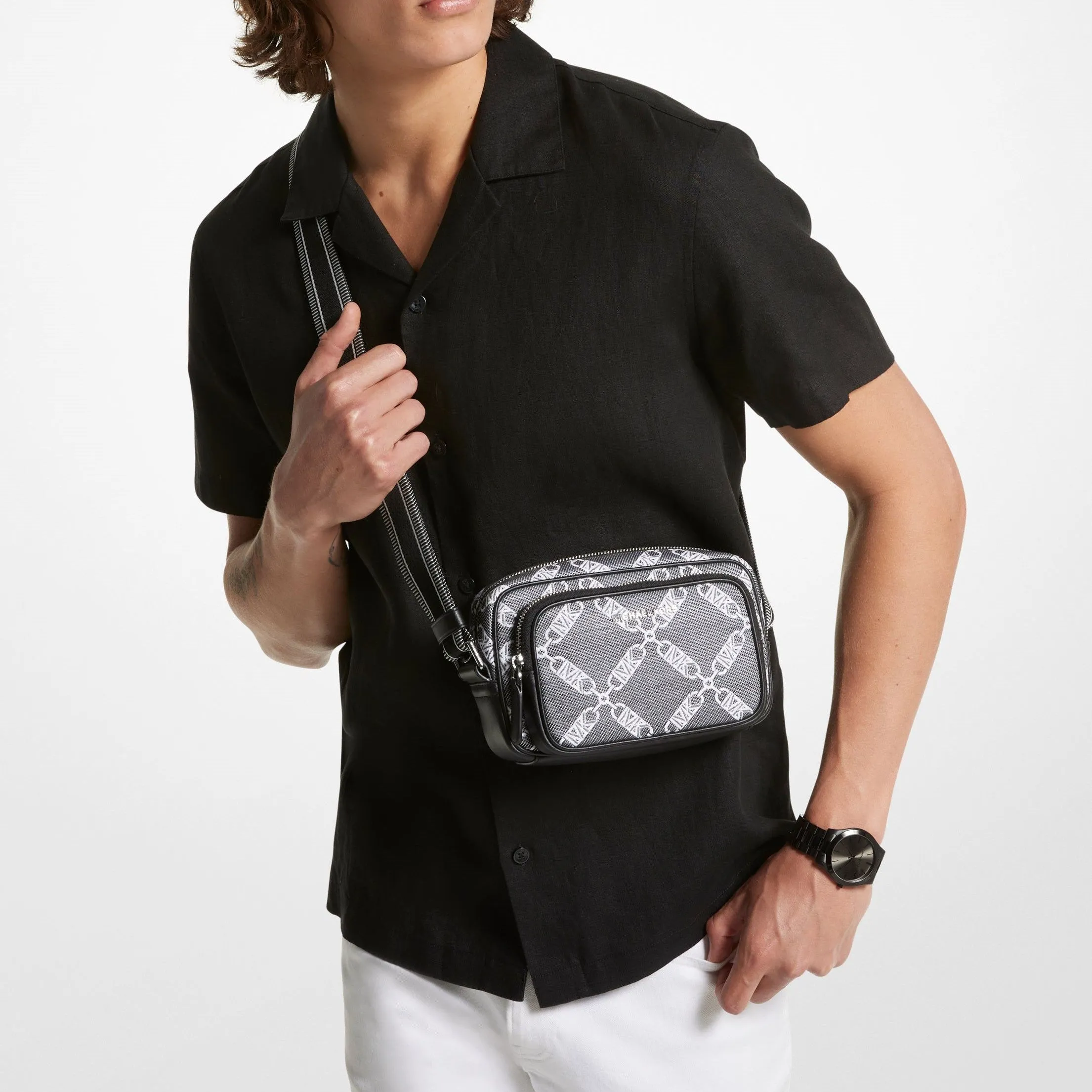 Hudson Empire Logo Jacquard Camera Bag