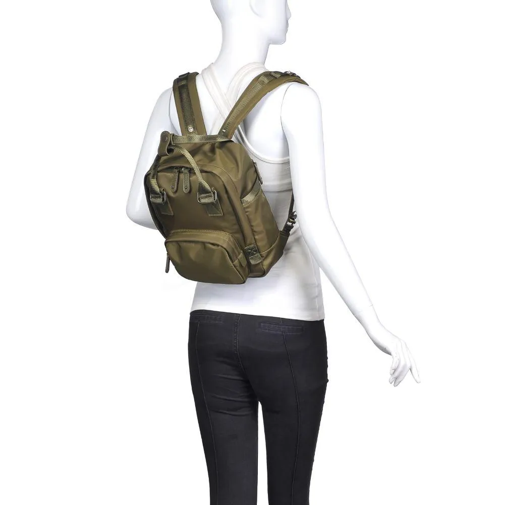 Iconic Nylon Backpack Small - Olive