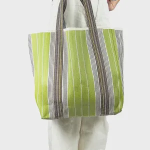 Indian Market Bag Deep Shopper - Citrus Stripe
