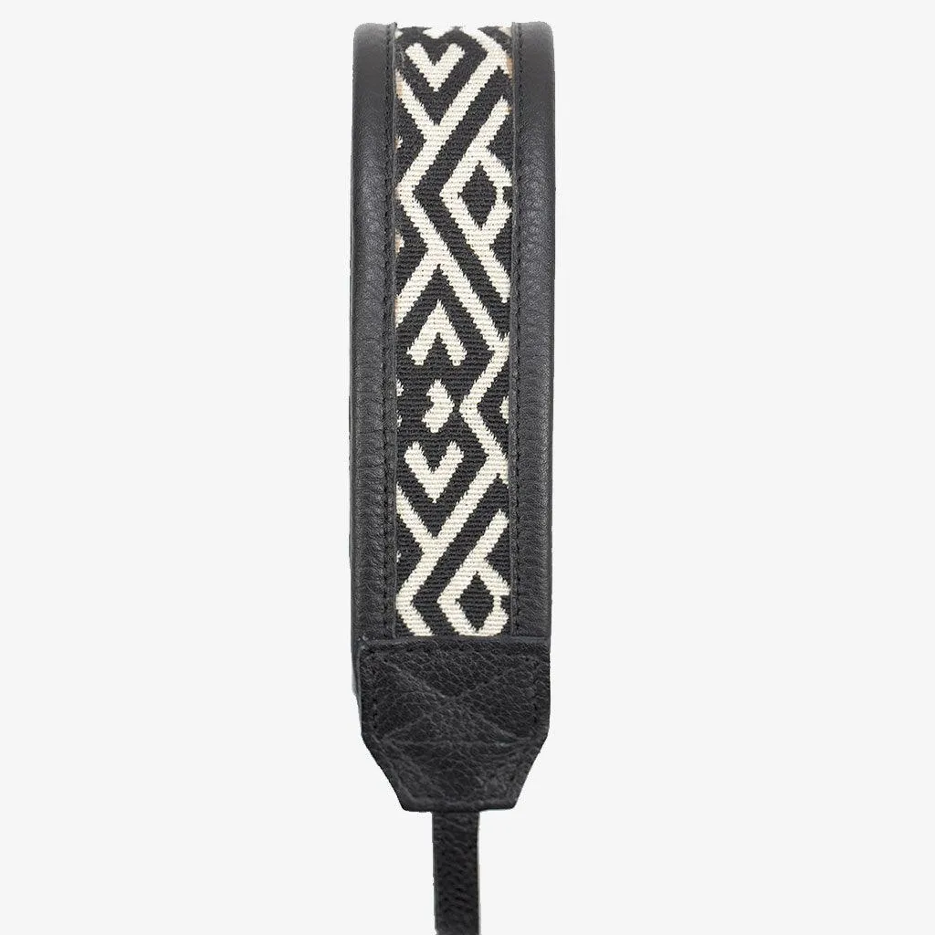 Jaipur #102 - Fabric & Leather camera strap