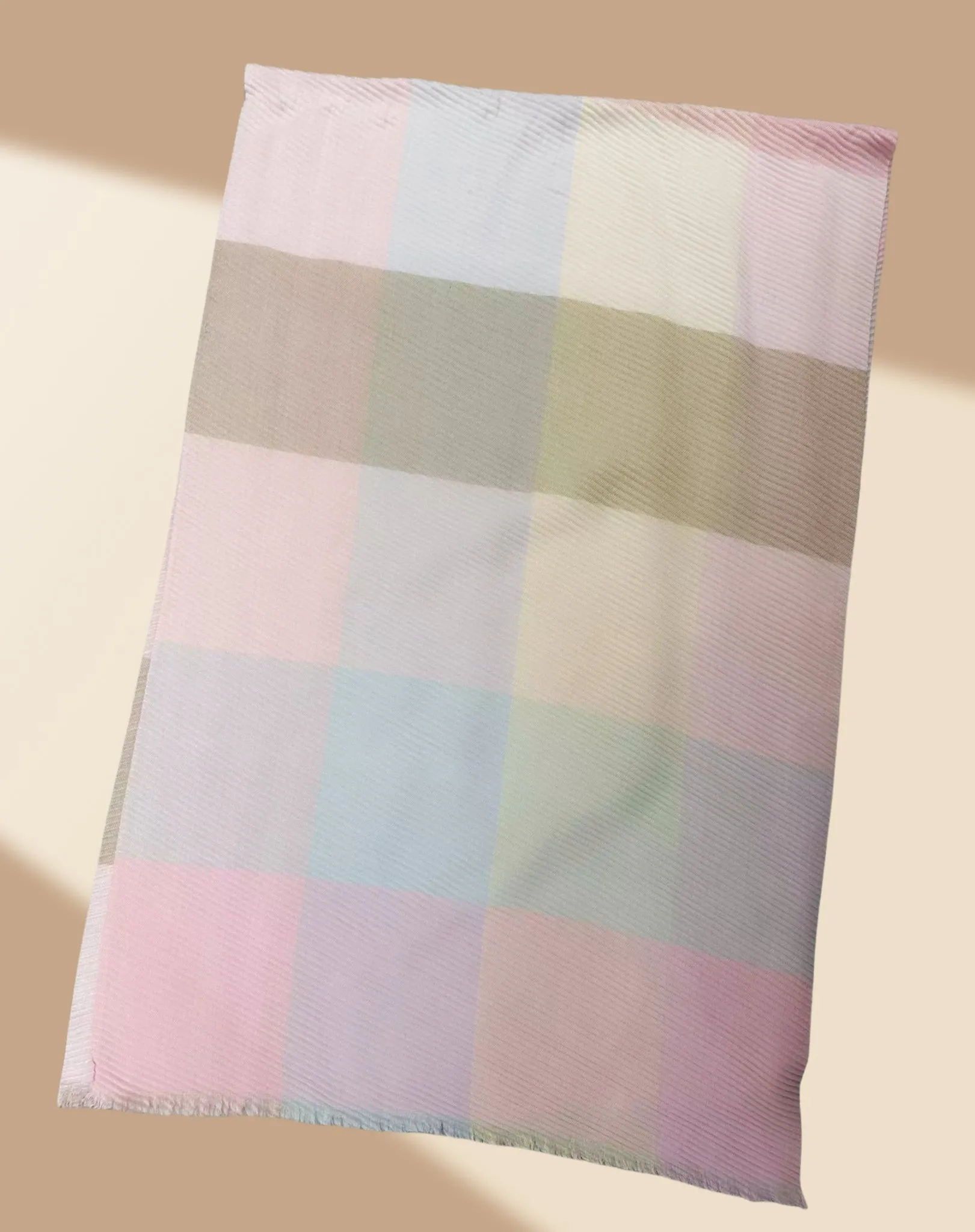JC021023 Luxurious 3D Textured Crinkle Scarf