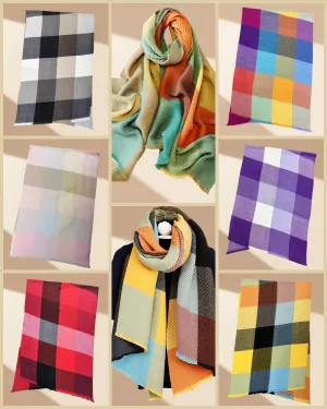 JC021023 Luxurious 3D Textured Crinkle Scarf