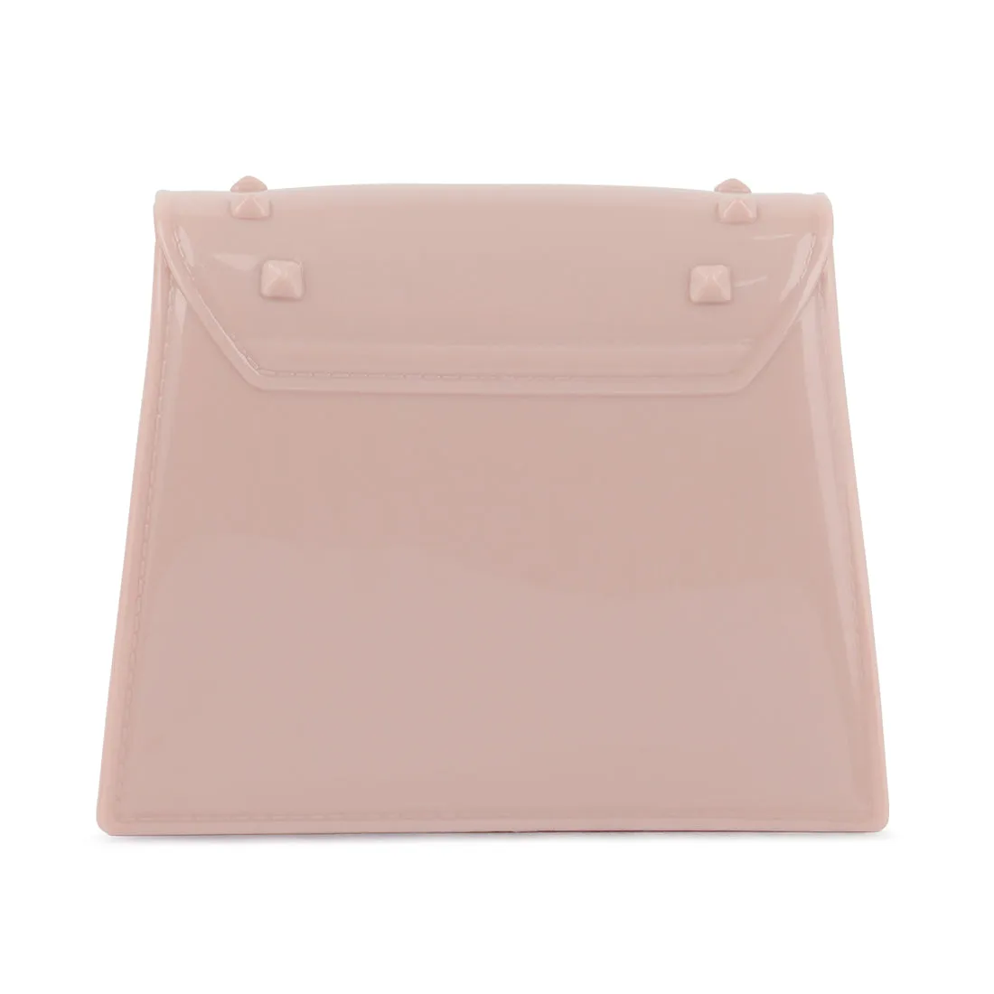 Jelly Buckled Sling Bag in Blush
