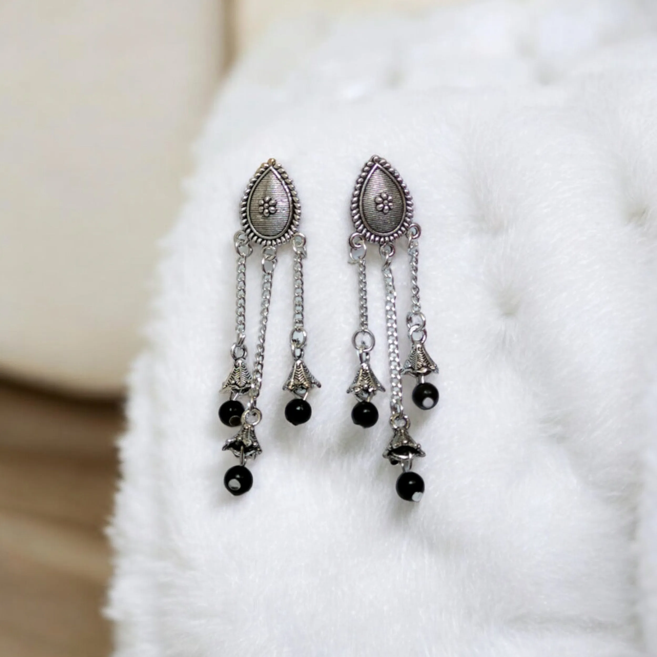 Jewelestia Midnight Cascade Earrings