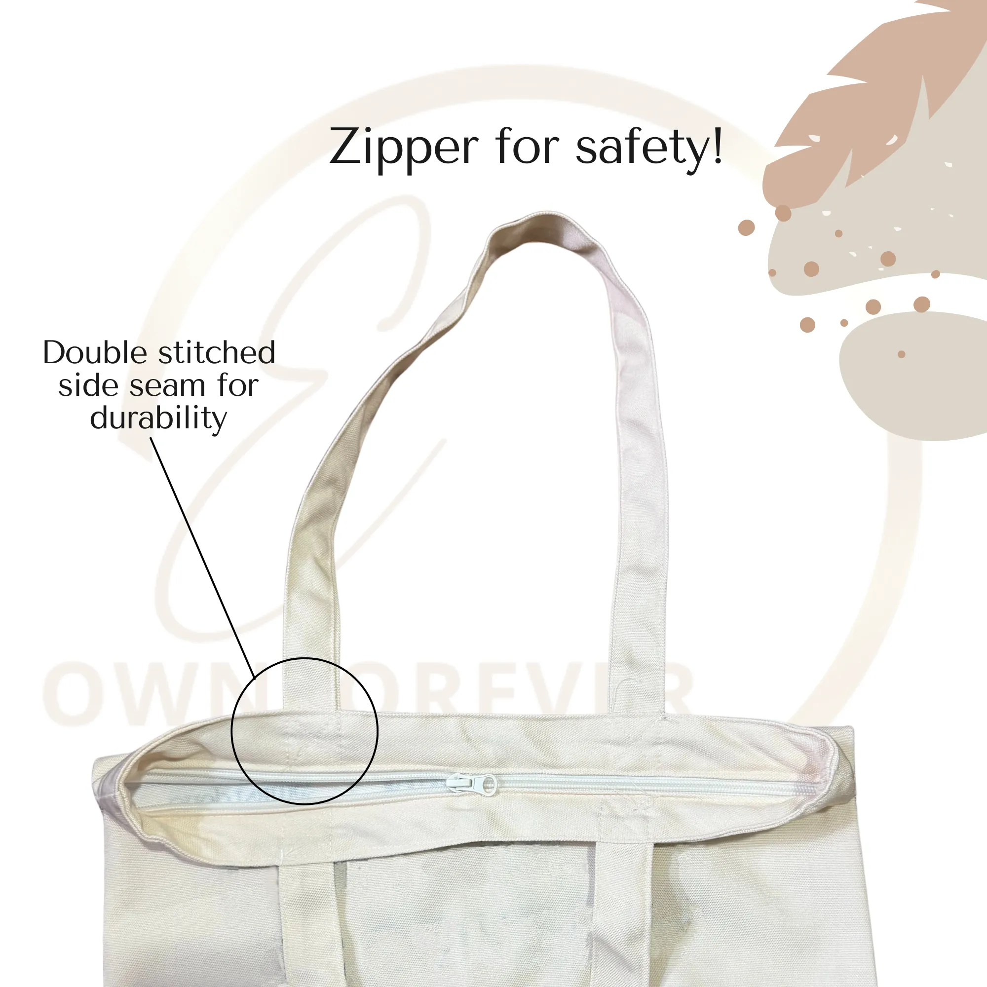 Judging You But with love Tote bag with Zipper Purple
