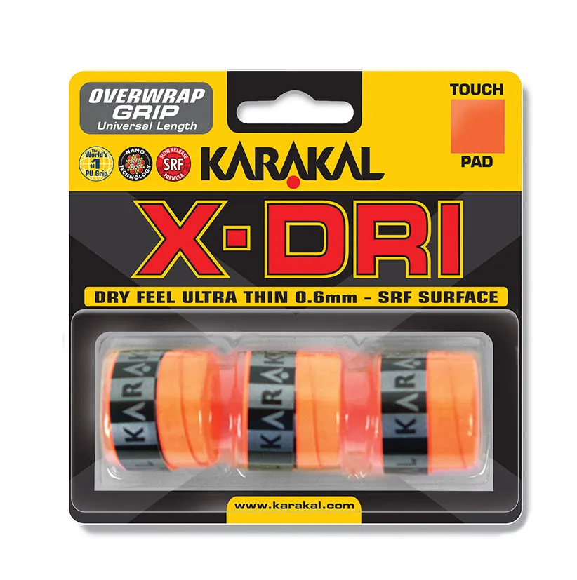 Karakal X-Dri Overwrap Grip - Pack Of 3