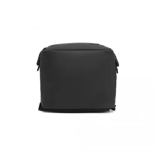 Kono Black PVC Coated Under Seat Carry-On Travel Backpack - Cabin Bag