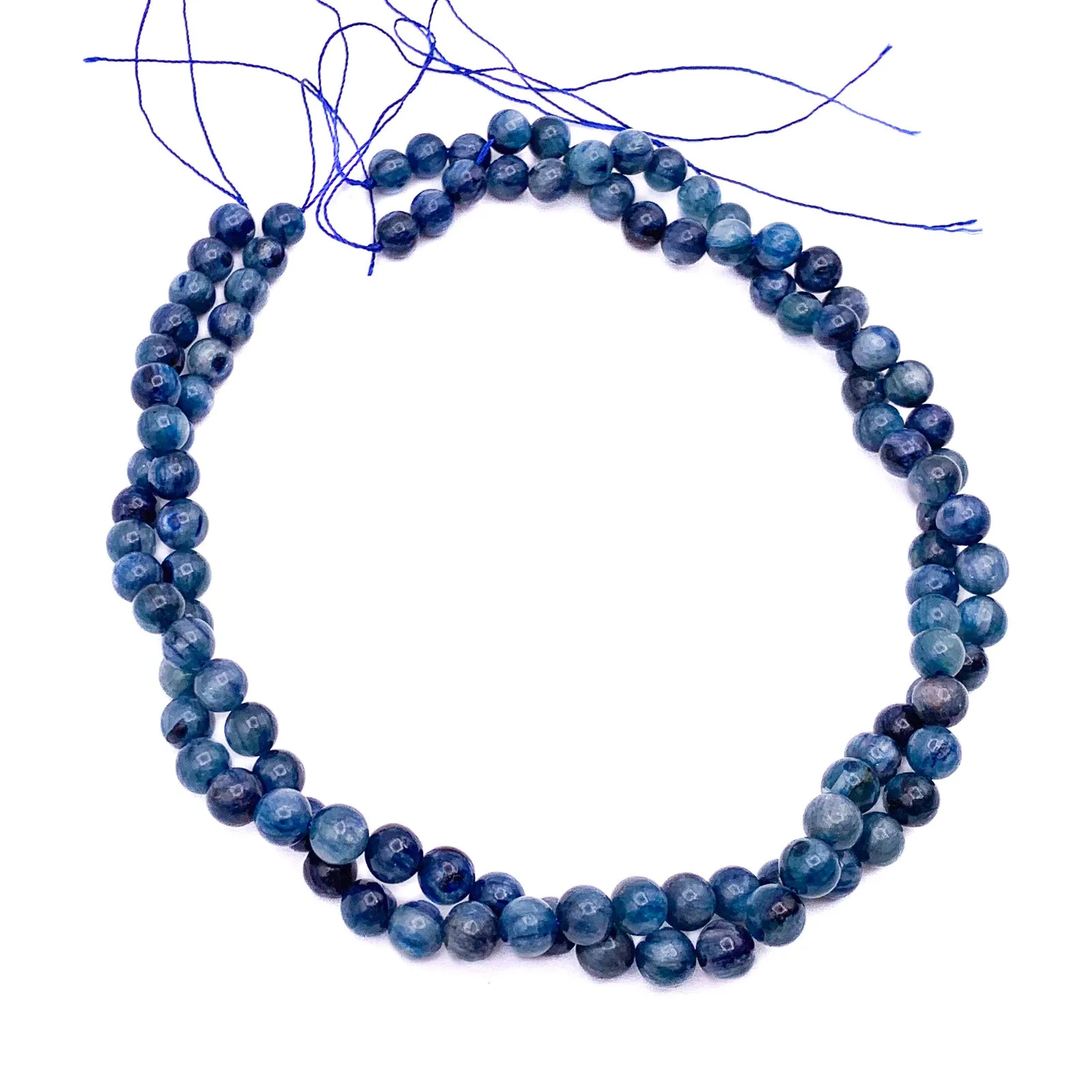 Kyanite 8mm Smooth Rounds Bead Strand