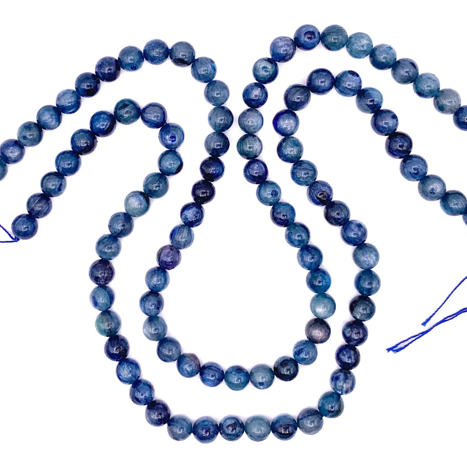 Kyanite 8mm Smooth Rounds Bead Strand