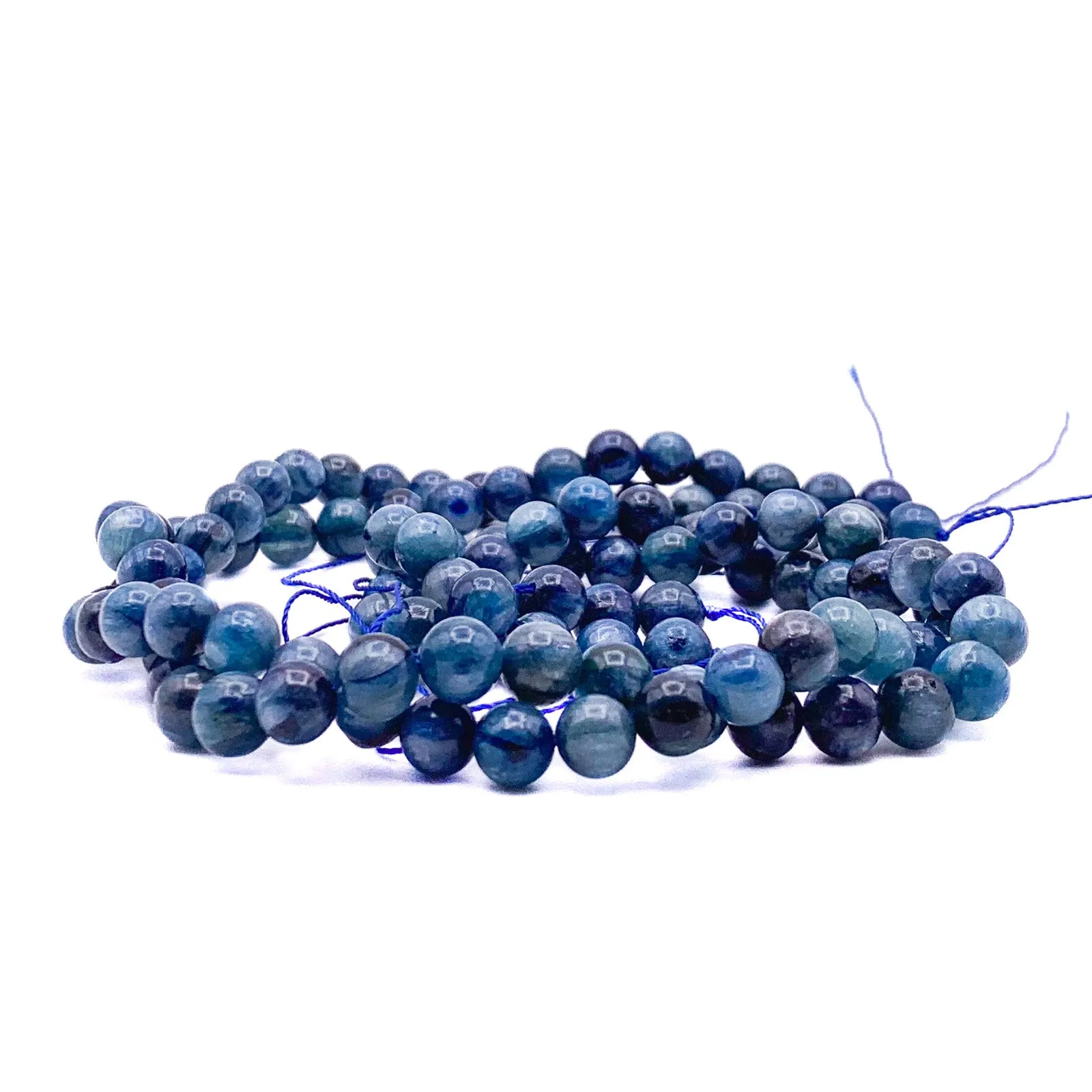 Kyanite 8mm Smooth Rounds Bead Strand