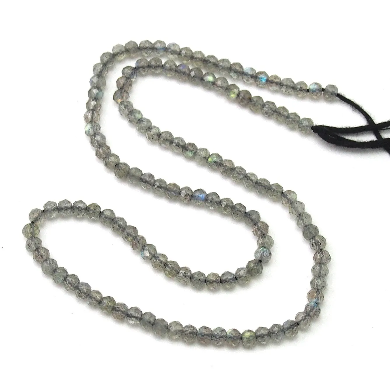 Labradorite Micro Faceted Rounds 3mm