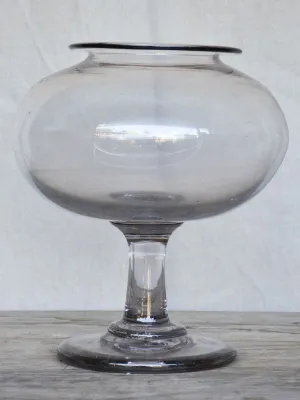 Large antique French glass apothecary jar