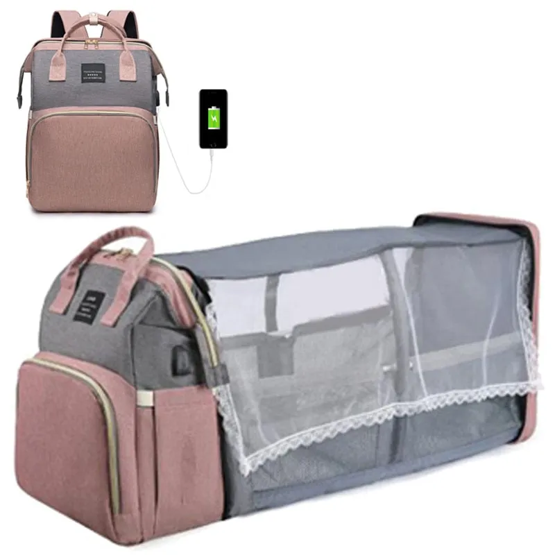 Large-capacity Foldable Backpack Baby Bed