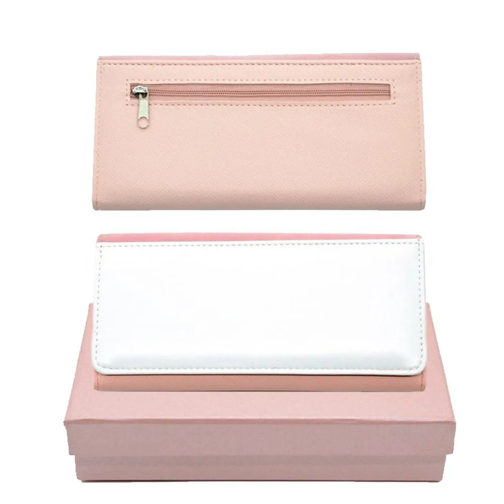 Large Leather Purse - Pink   giftbox