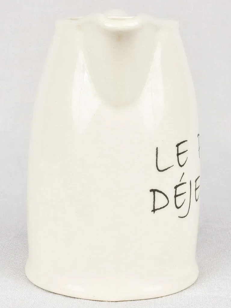 Le Petit Déjeuner earthenware pitcher