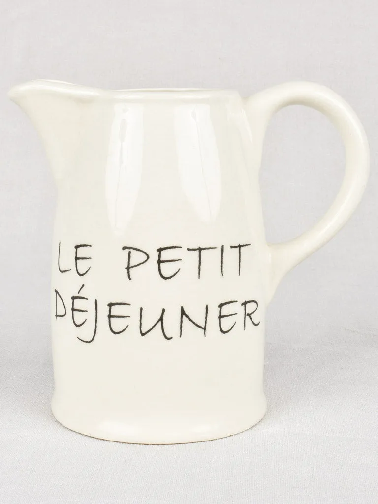 Le Petit Déjeuner earthenware pitcher