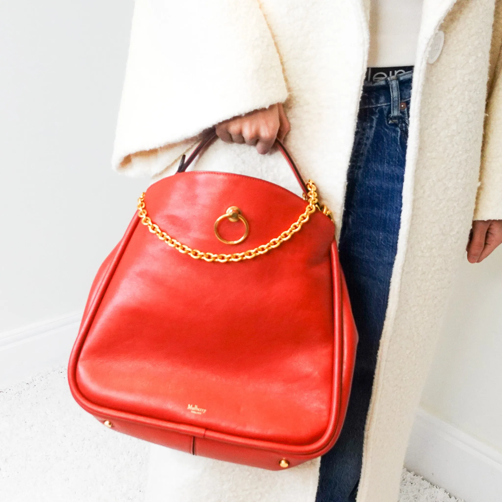 Leather bucket bag RRP £1.1k