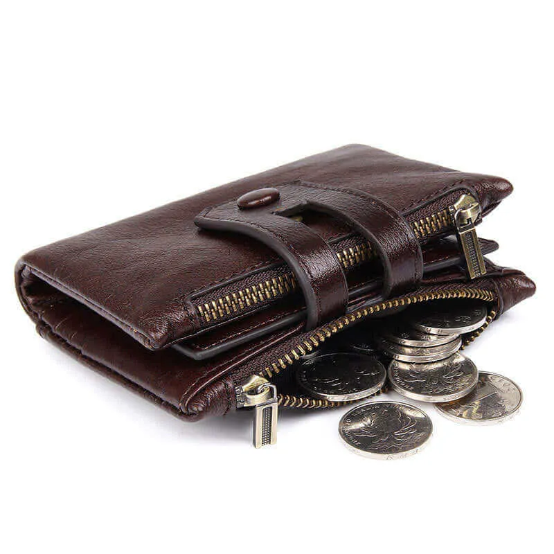 Leather Wallets NZ - Large Capacity RFID Wallet
