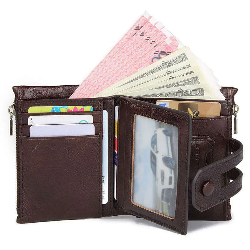 Leather Wallets NZ - Large Capacity RFID Wallet