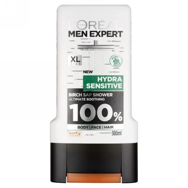 LOREAL MEN HYDRA SENSITIVE SHOWER GEL 300ML