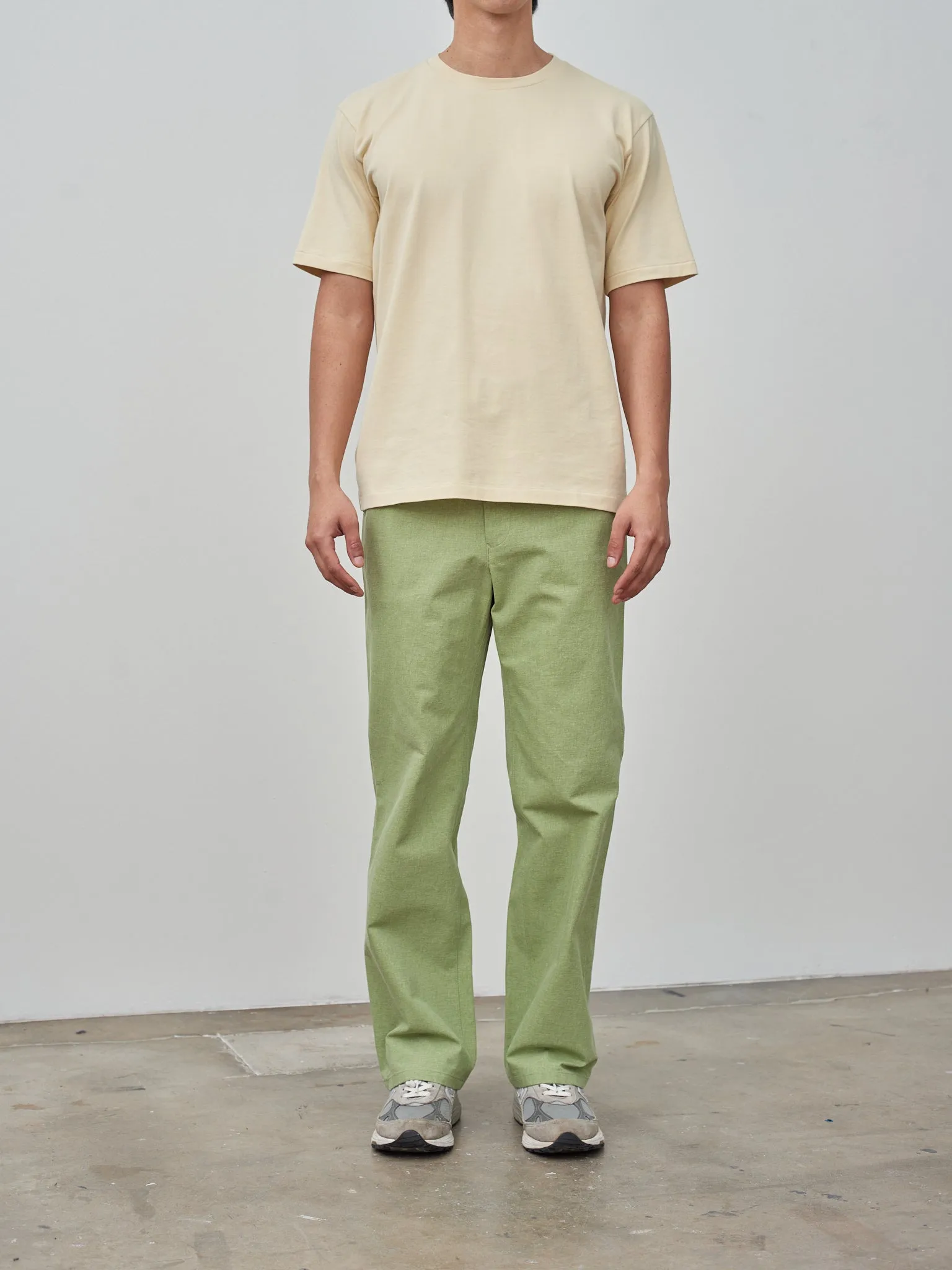 Luster Plaiting Tee - Ivory