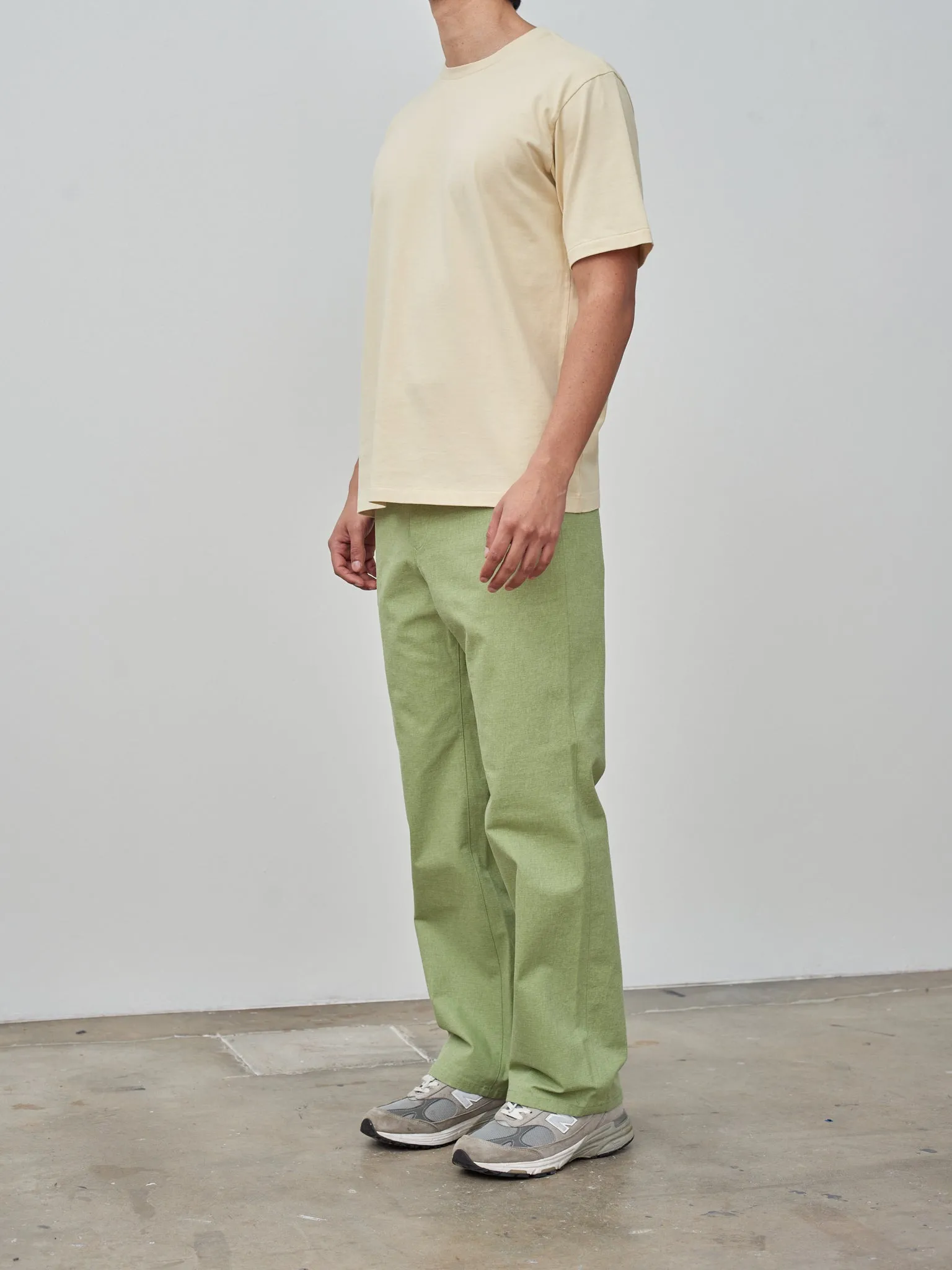 Luster Plaiting Tee - Ivory