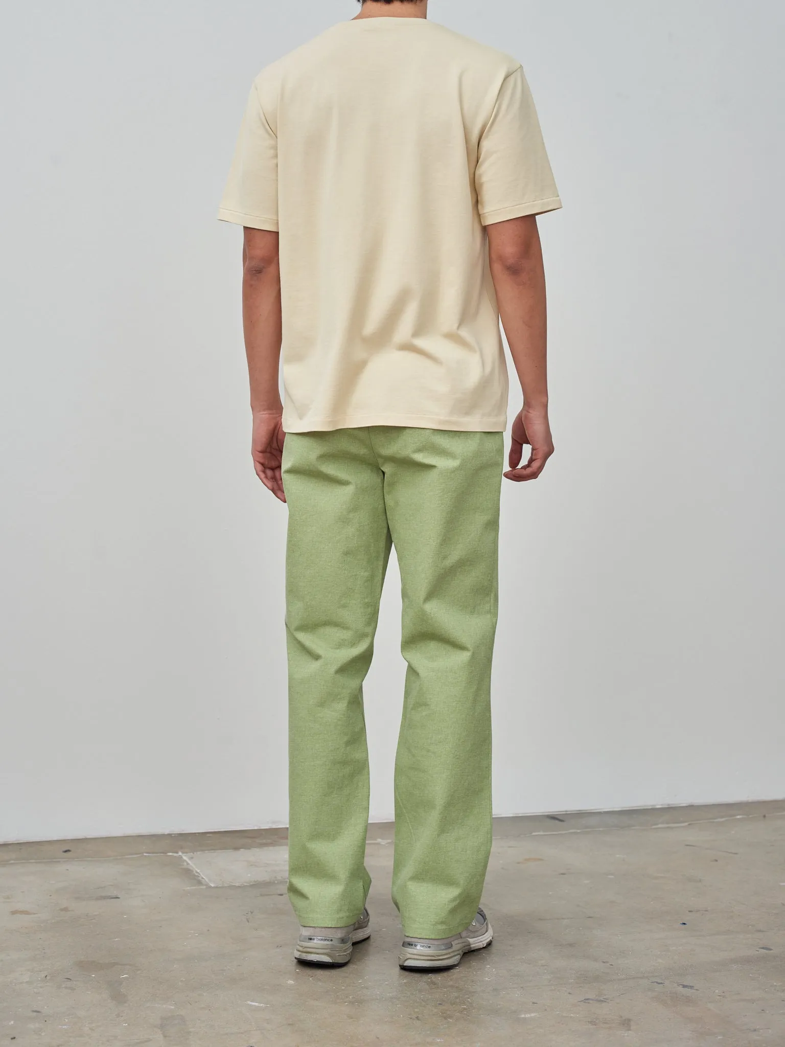 Luster Plaiting Tee - Ivory
