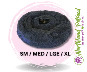 Luxurious Calming Pet Bed - Charcoal