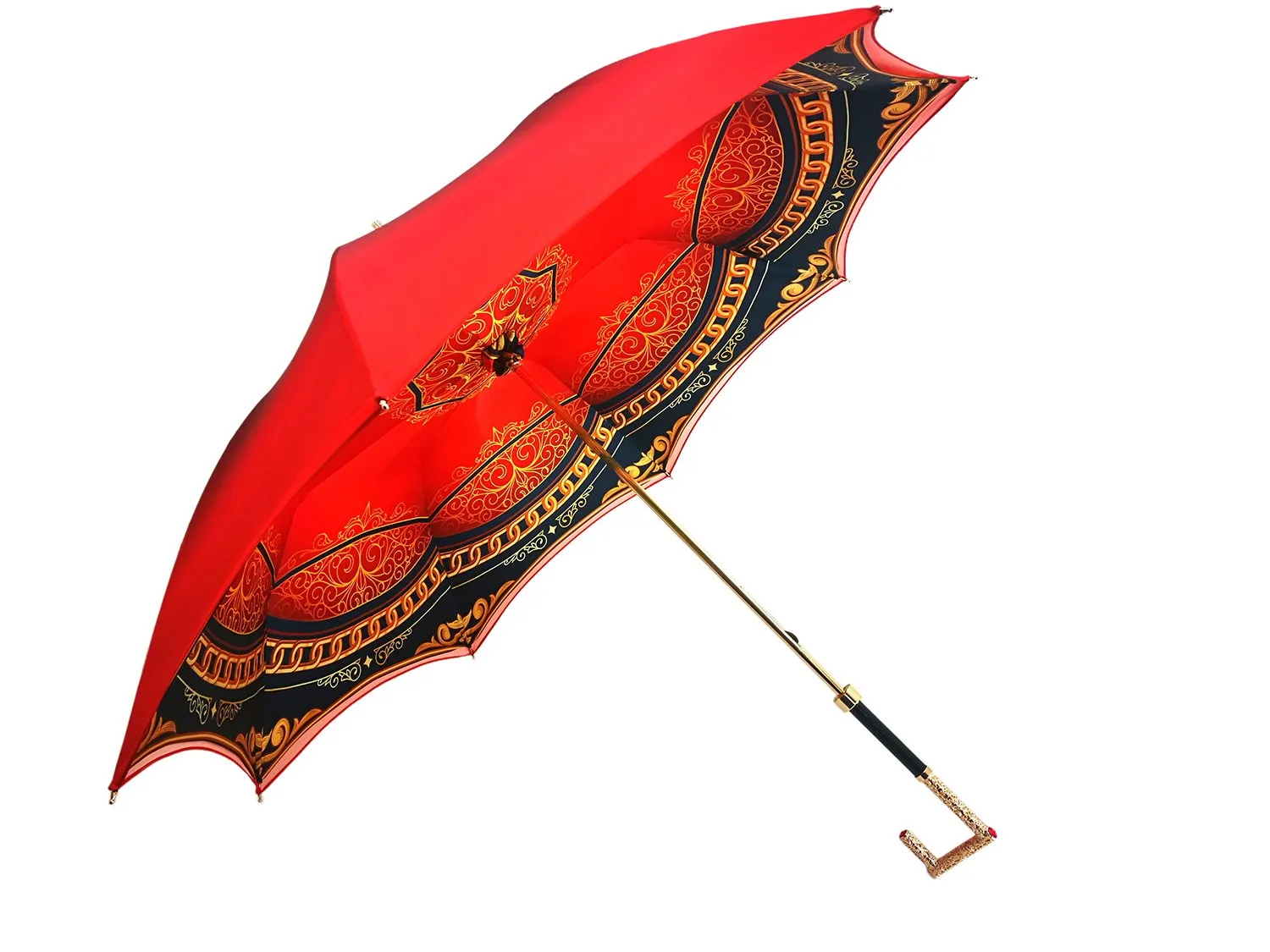 Luxurious Red Umbrella, Double Cloth - Abstract Design