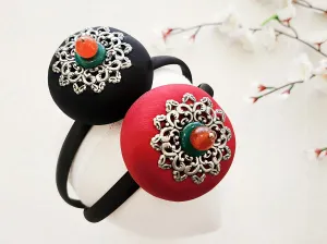 Luxurious Silver Ornament Hairband (2 Colors)