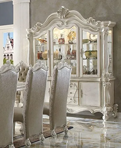 Luxurious Versailles Bone White Hutch Buffet