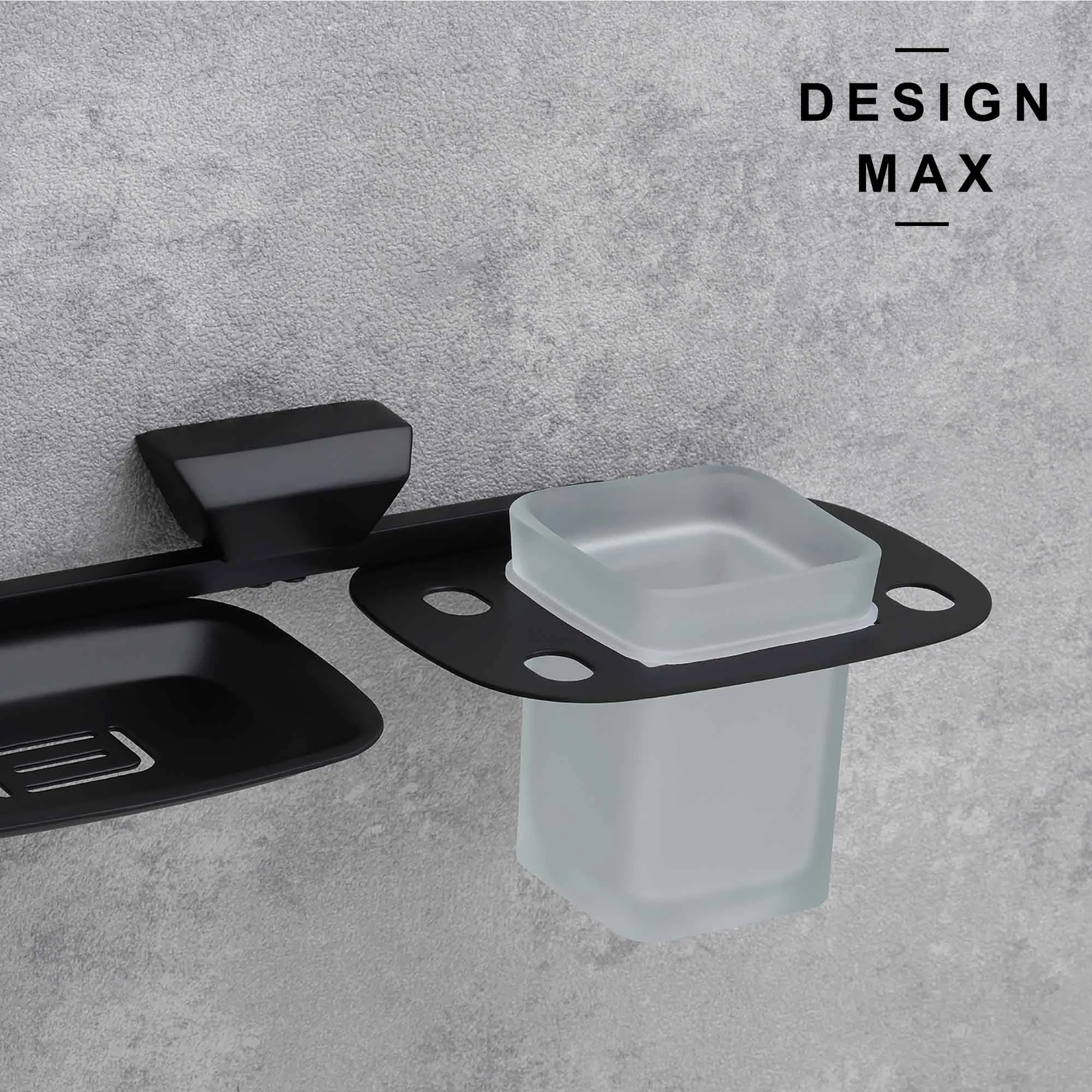 Luxurious Wall Mounted Soap Dispenser and Glass Holder