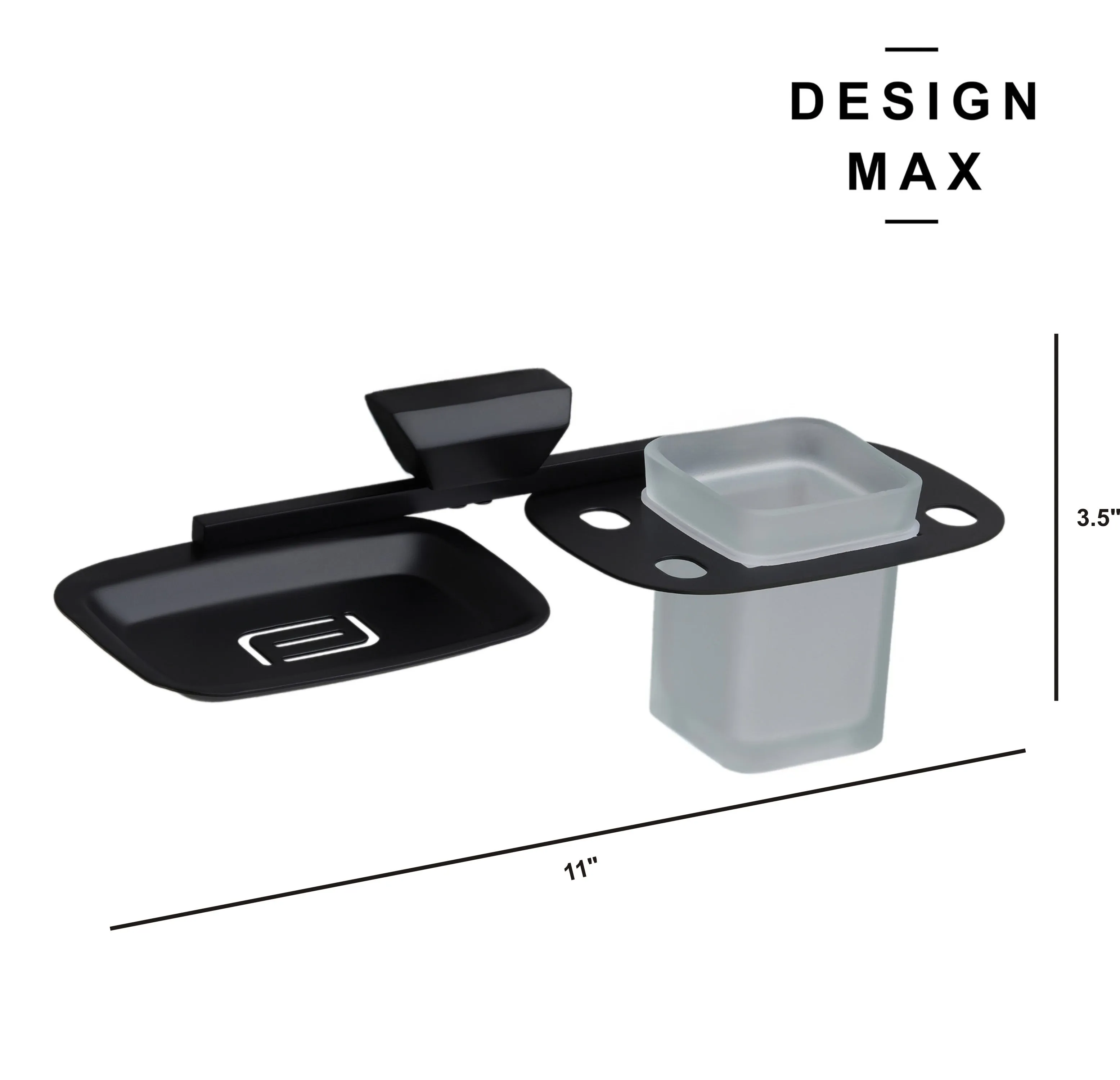 Luxurious Wall Mounted Soap Dispenser and Glass Holder