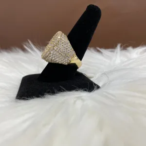 Luxury Ring 14K Yellow Gold With Diamond 5,75ct / 15,5gr / Size 10