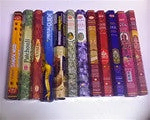 Maha Assortment, Indian incense, 12--NOW 14! hex tubes, one of each