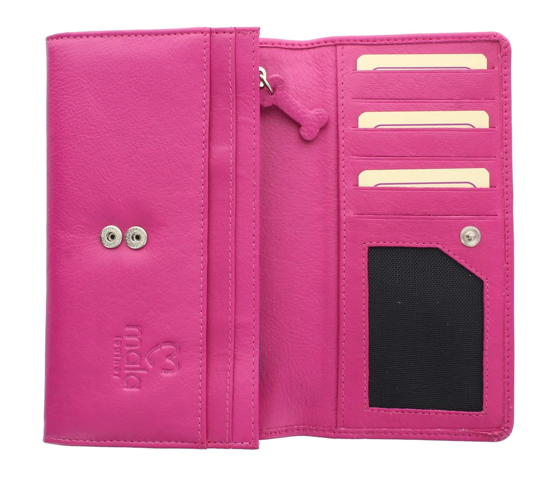 Mala Leather Best Friends SCOTTY Leather Flap Over Purse 3221_65