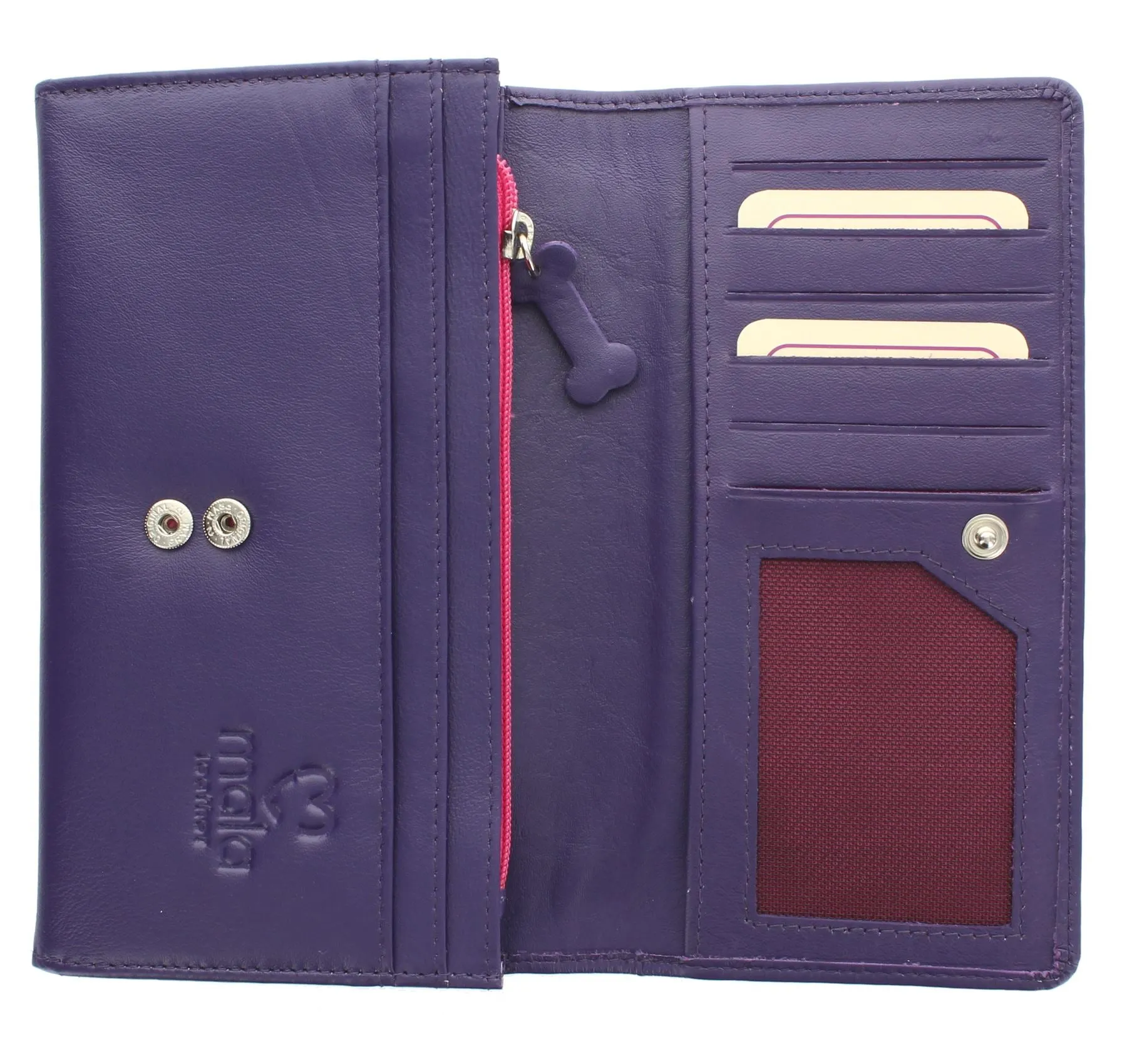Mala Leather Best Friends SCOTTY Leather Flap Over Purse 3221_65
