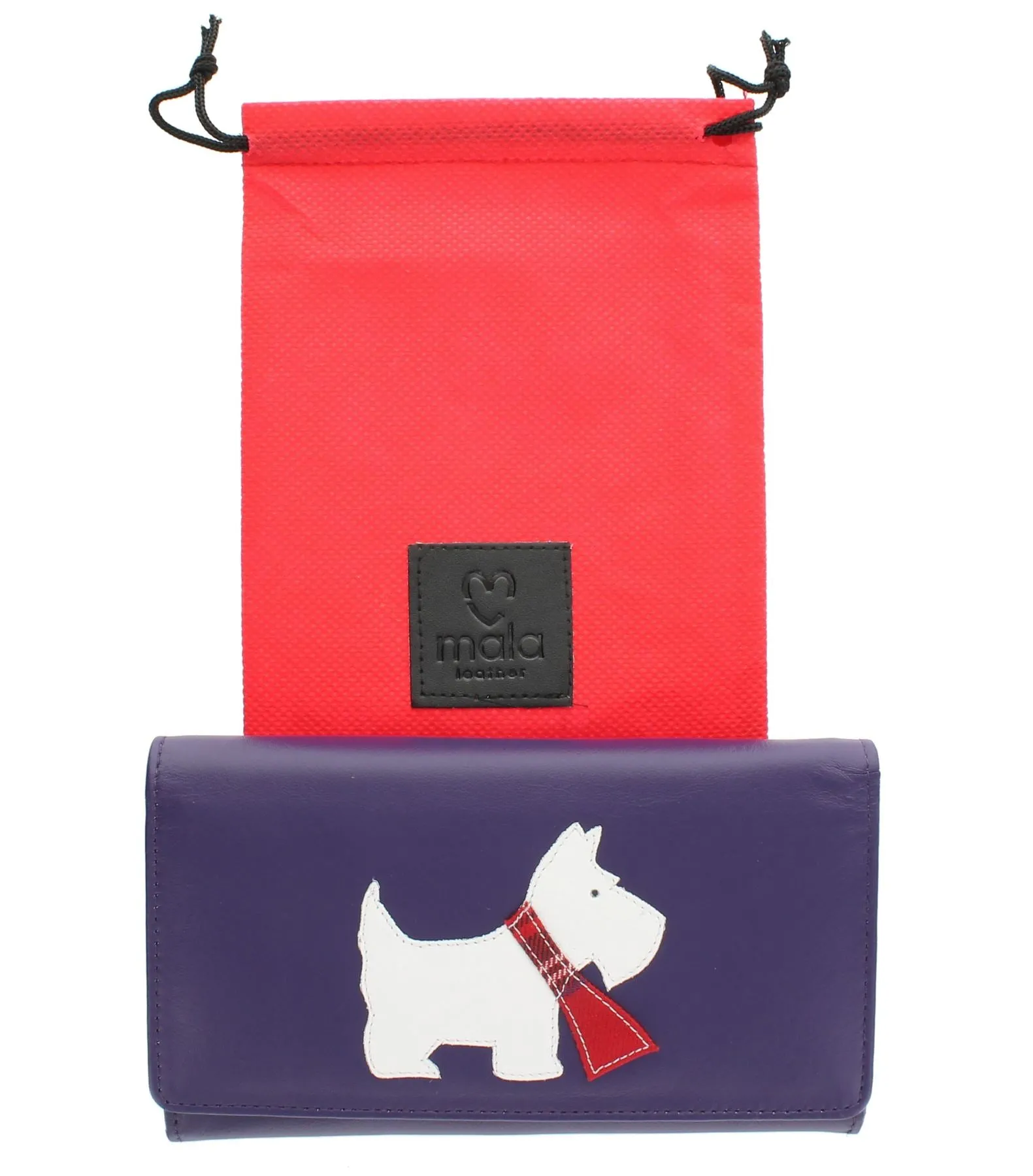 Mala Leather Best Friends SCOTTY Leather Flap Over Purse 3221_65