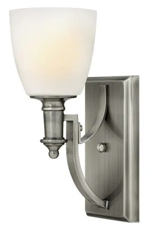 Marshes Antique Nickel Single Arm Wall Light - ID 6117
