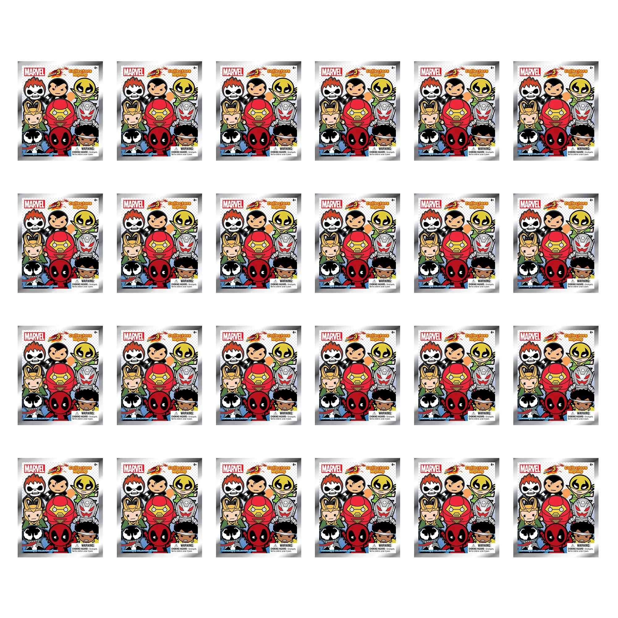 Marvel Series 3 Blind Bag Foam Figural Key Ring | Case of 24